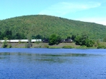 NS 2608 passes a lake